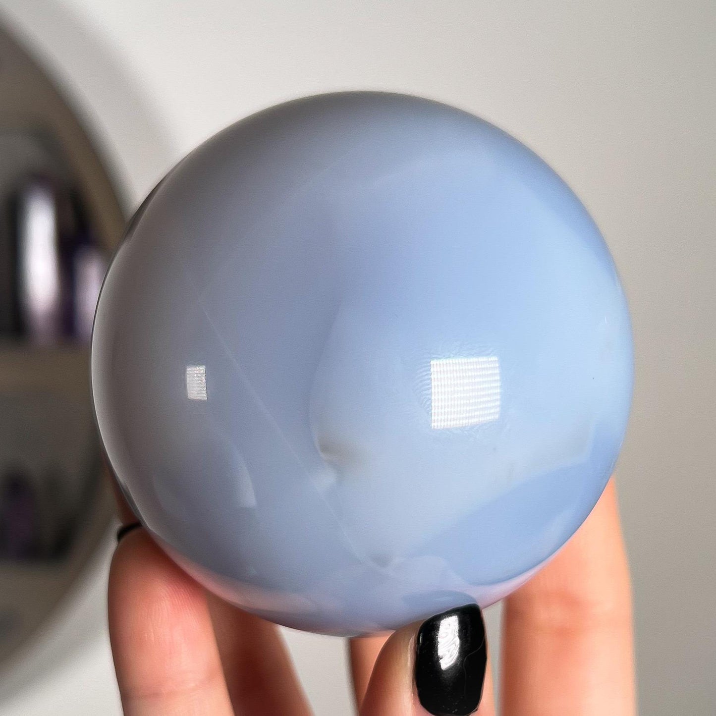 Blue Chalcedony Sphere
