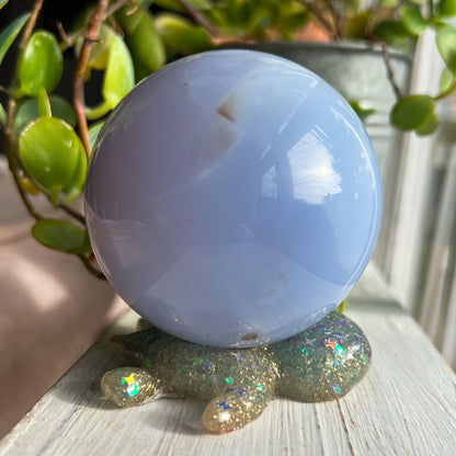 Blue Chalcedony Sphere