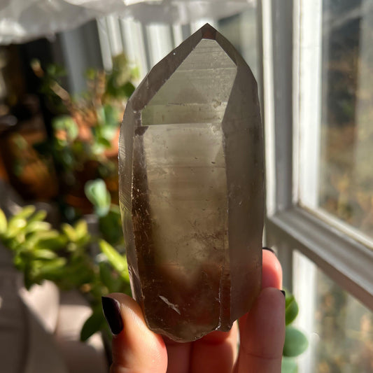 Smoky Lemurian Quartz Wand