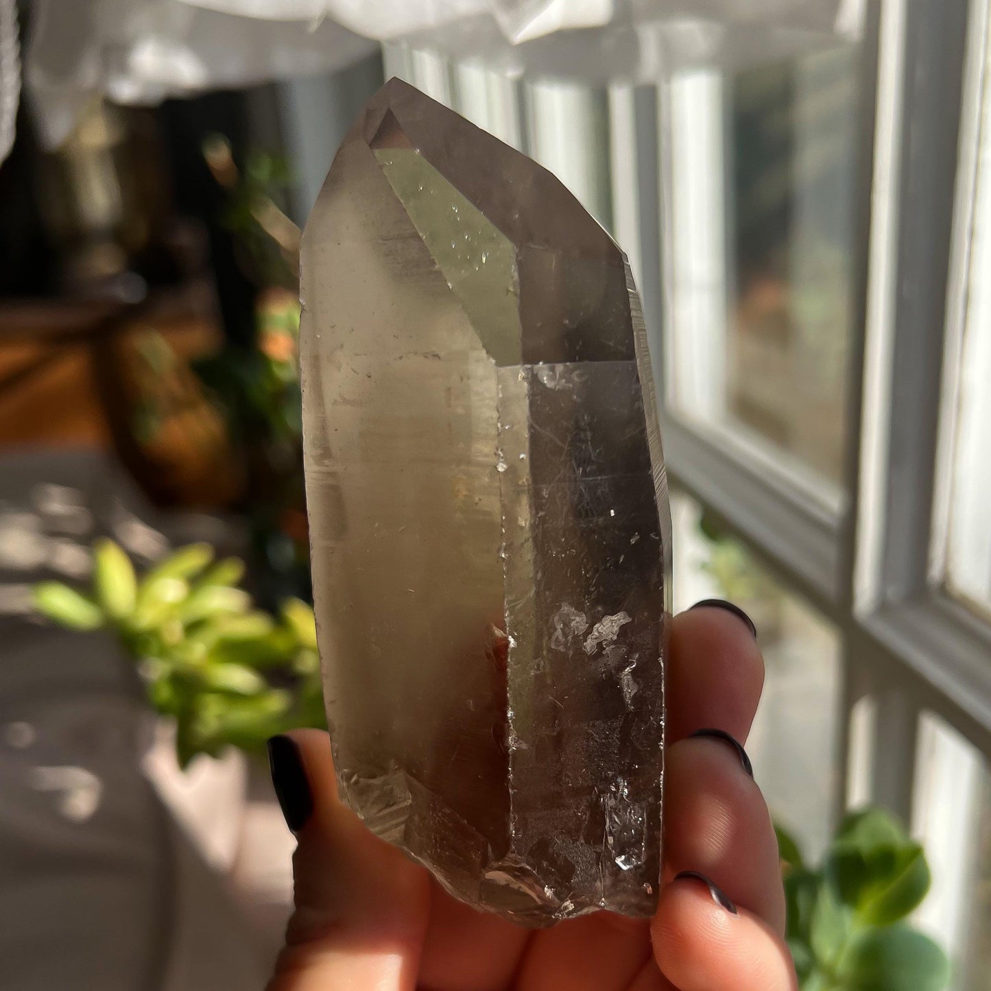 Smoky Lemurian Quartz Wand