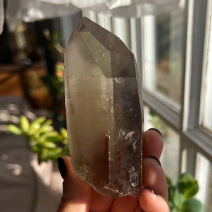 Smoky Lemurian Quartz Wand