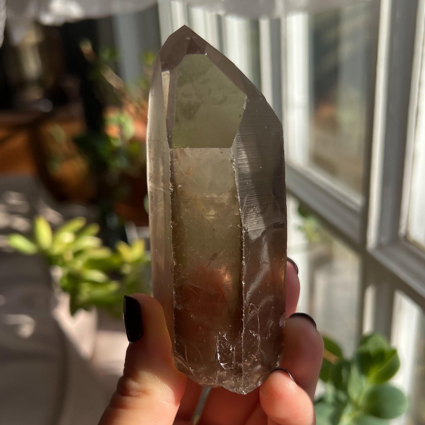 Smoky Lemurian Quartz Wand