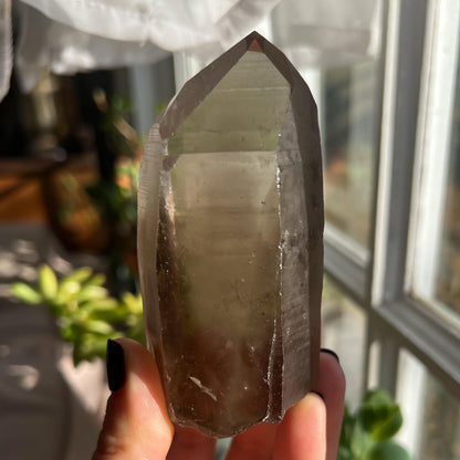 Smoky Lemurian Quartz Wand