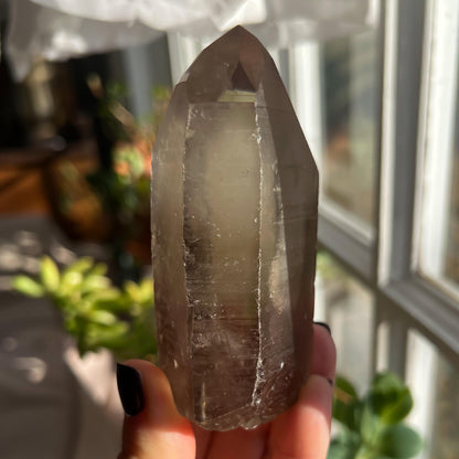 Smoky Lemurian Quartz Wand