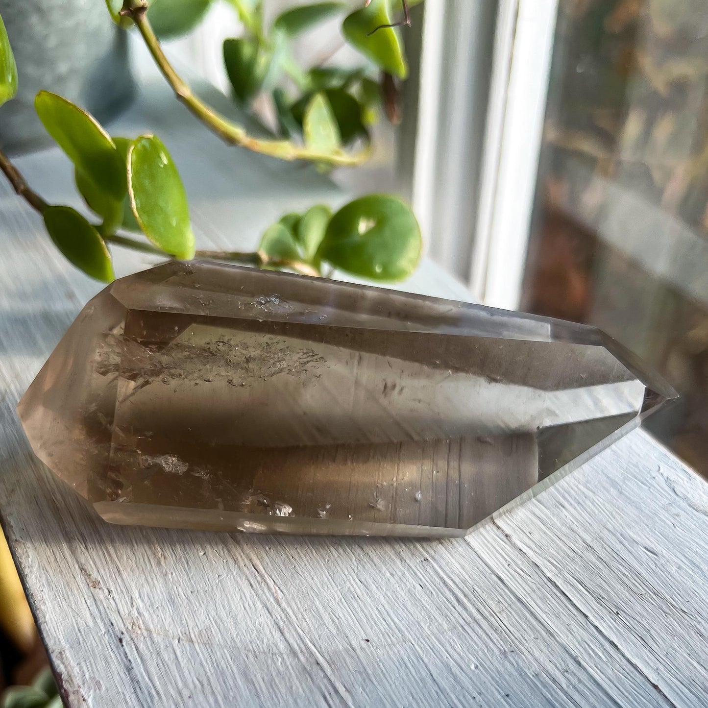 Smoky Lemurian Quartz Wand