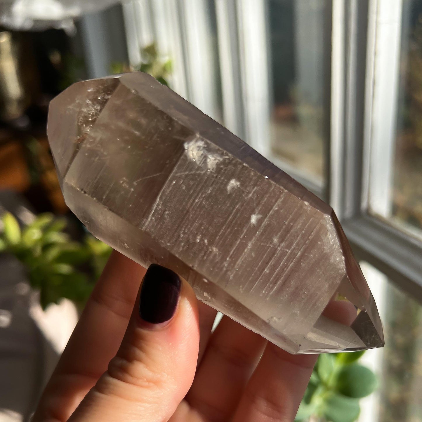 Smoky Lemurian Quartz Wand