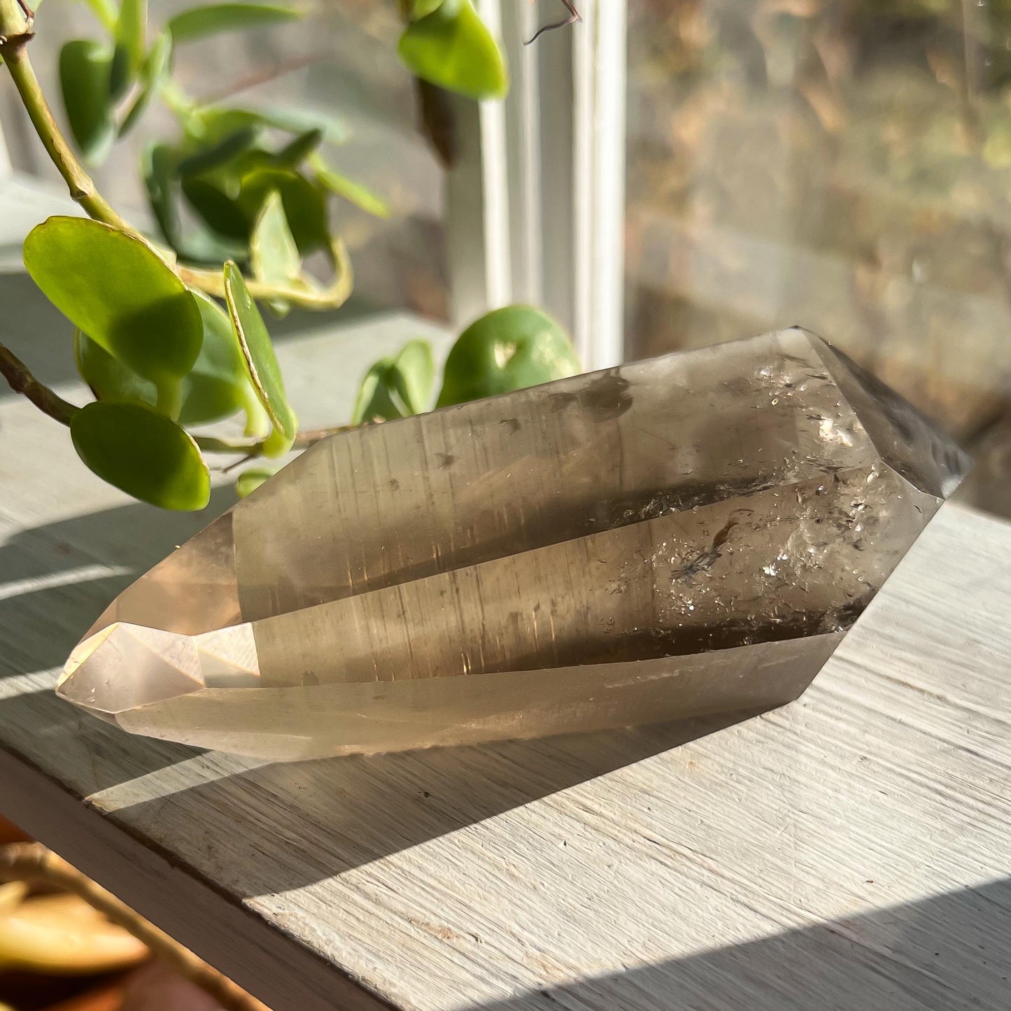 Smoky Lemurian Quartz Wand