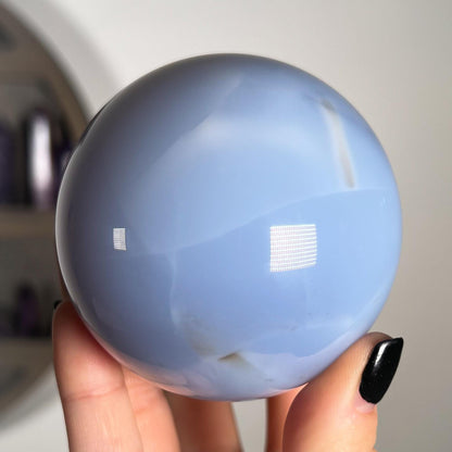 Blue Chalcedony Sphere