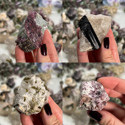 Tourmaline Lepidolite Quartz