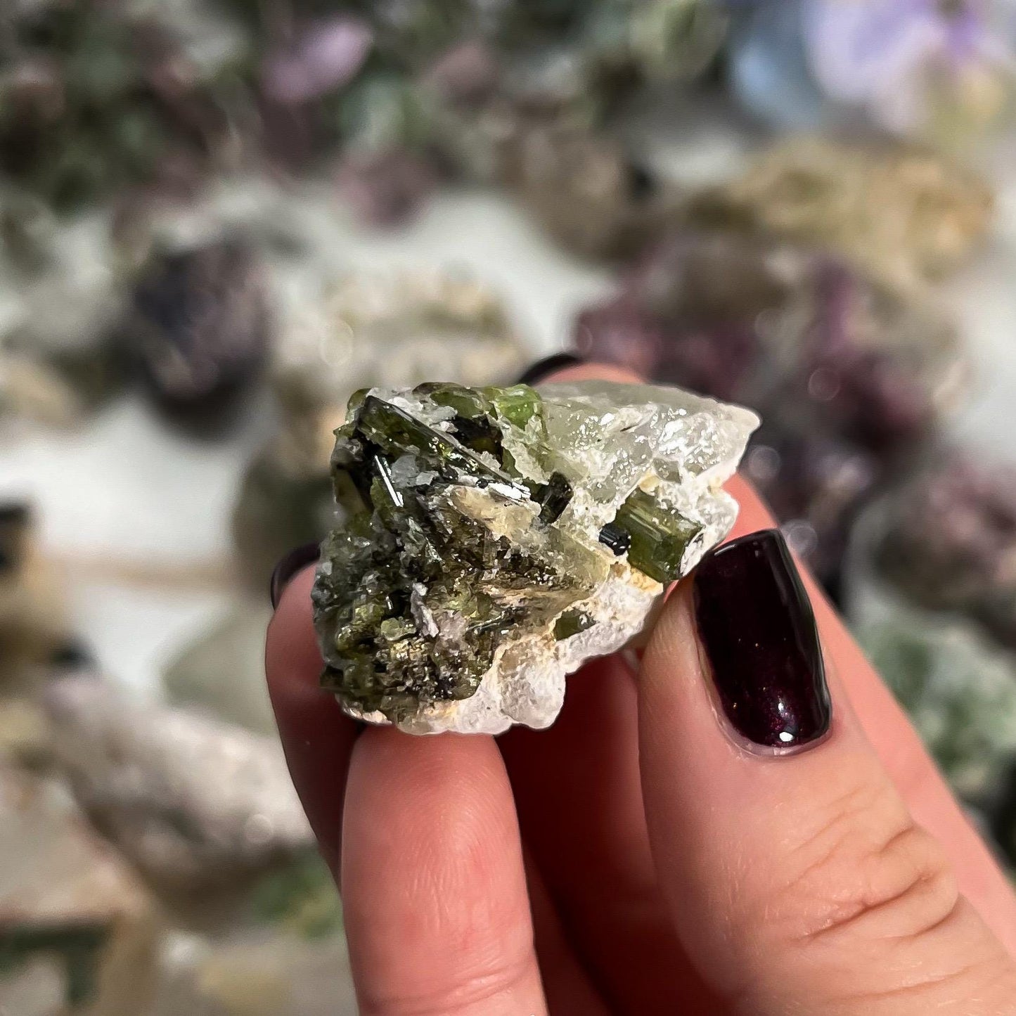 Tourmaline Lepidolite Quartz