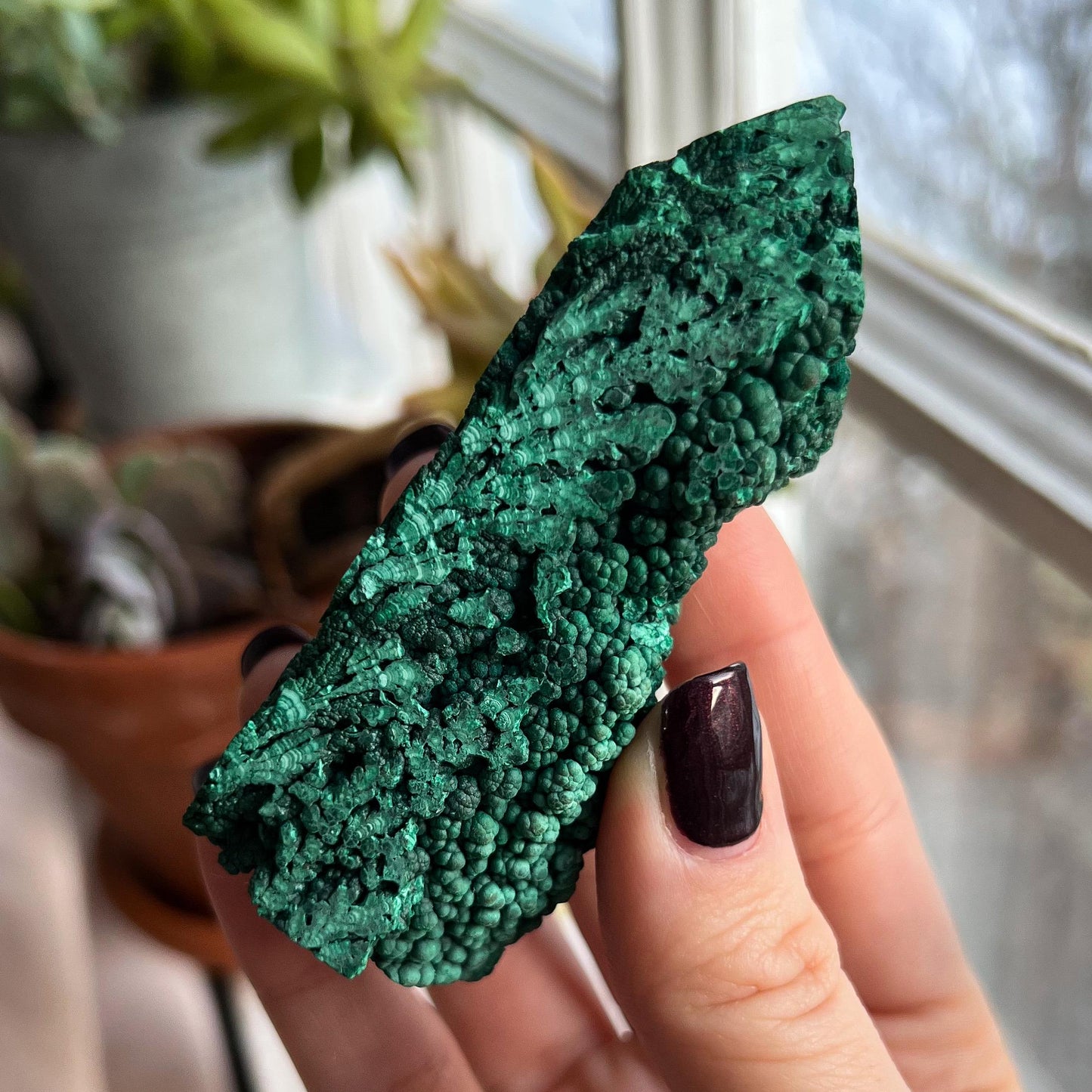 Botryoidal Malachite Tower