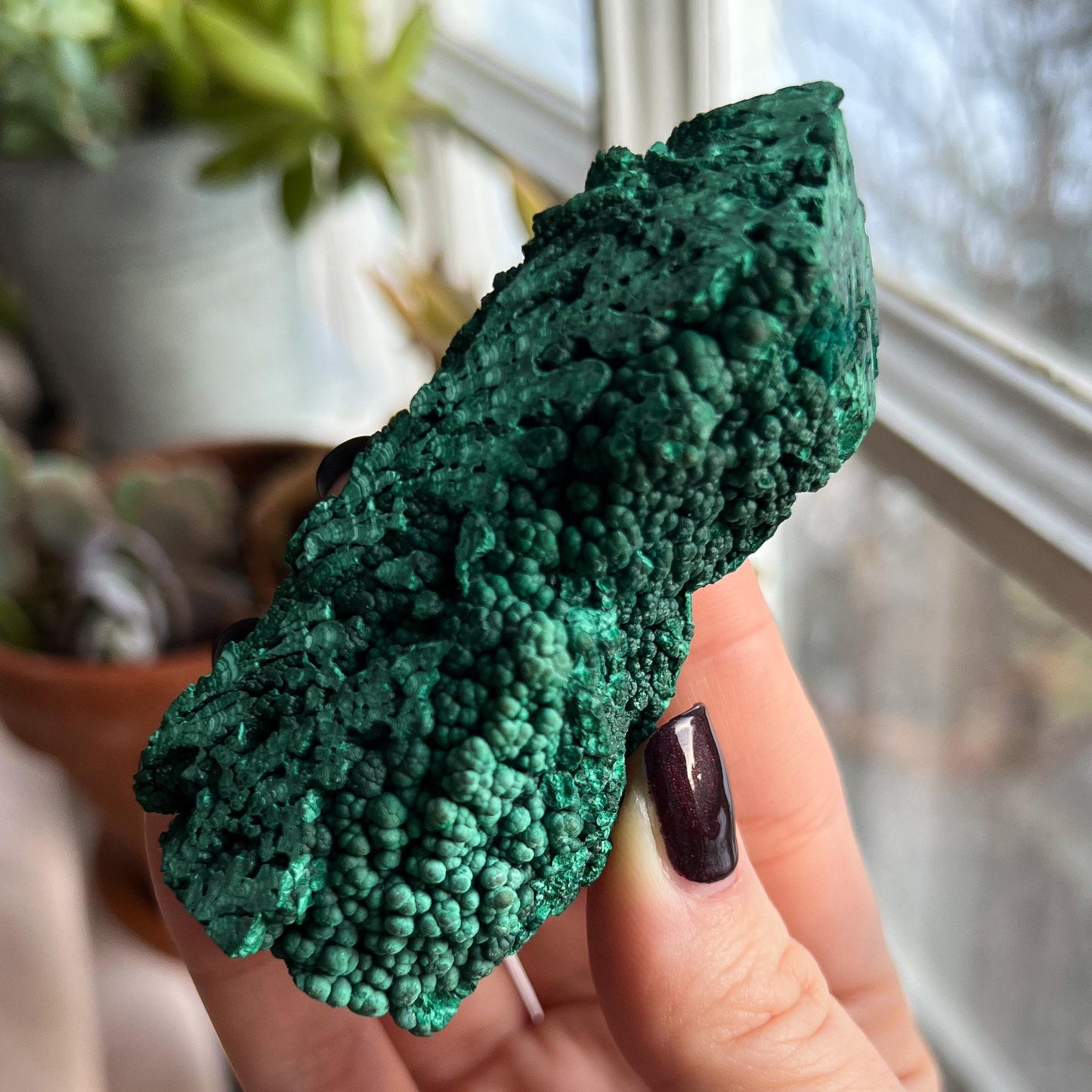 Botryoidal Malachite Tower