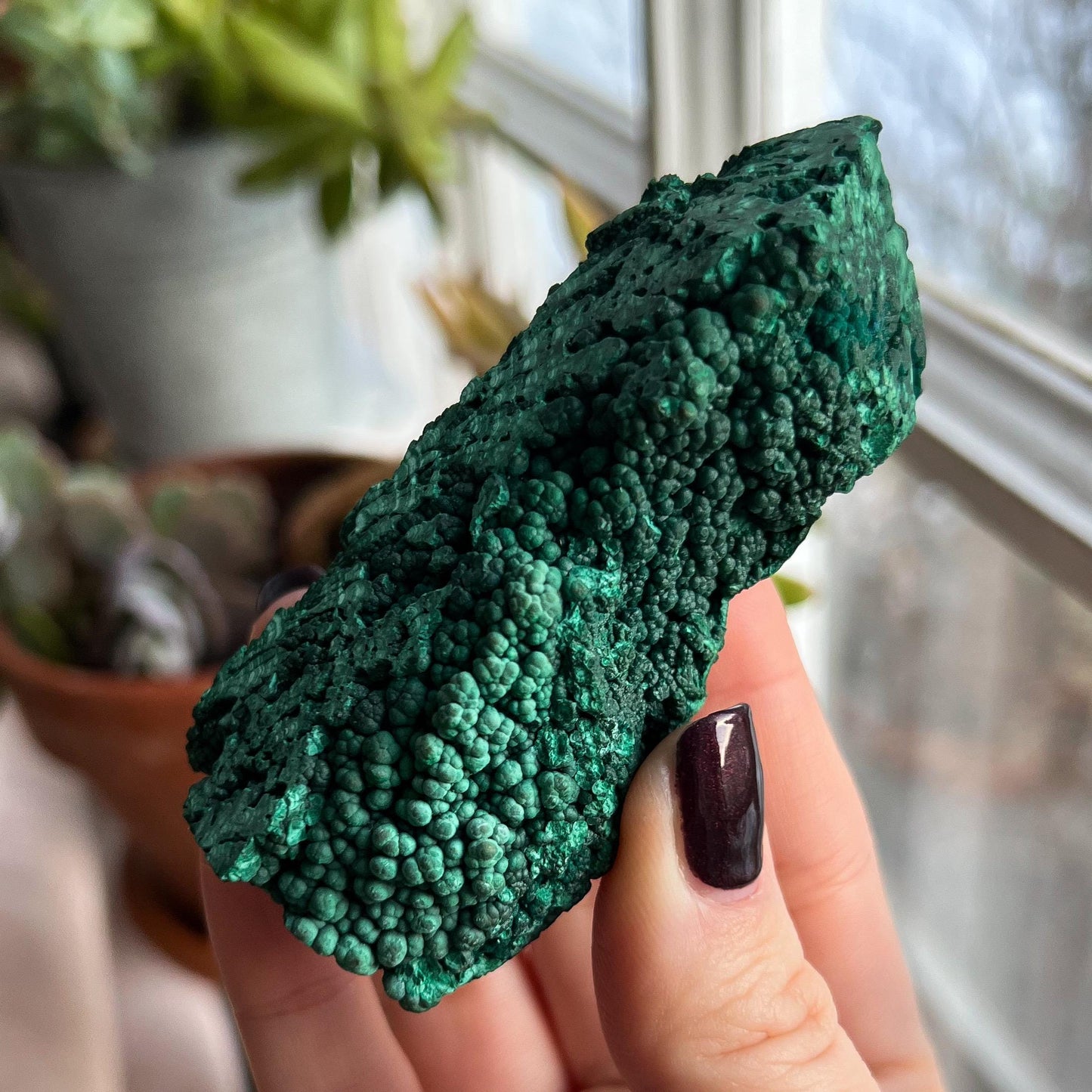 Botryoidal Malachite Tower