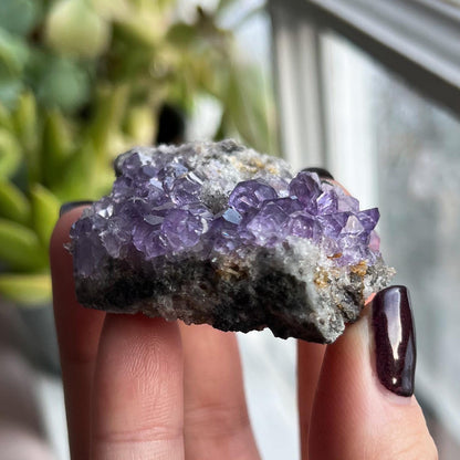 Cubic Glassy Purple Fluorite