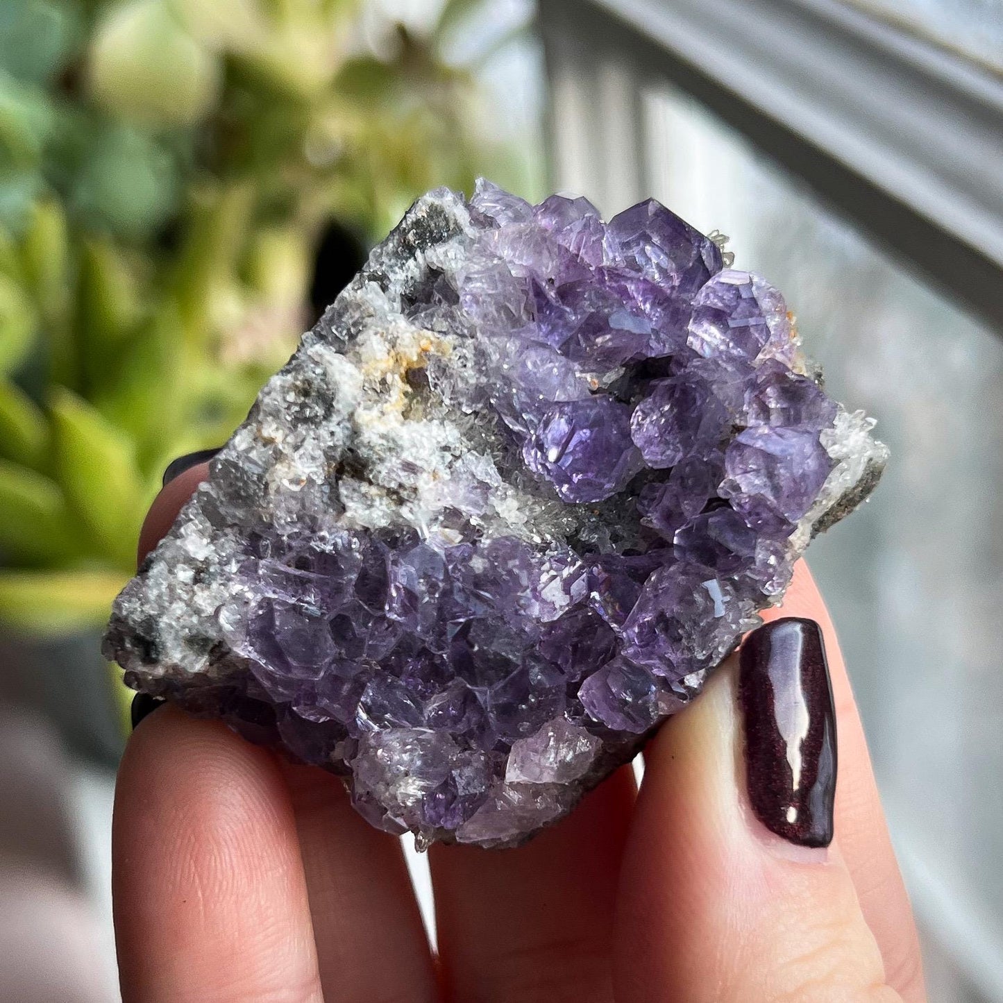 Cubic Glassy Purple Fluorite