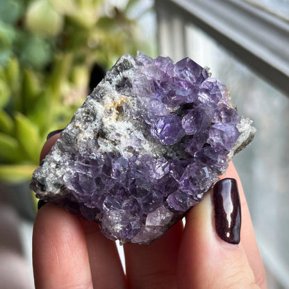 Cubic Glassy Purple Fluorite