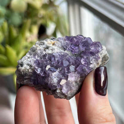 Cubic Glassy Purple Fluorite