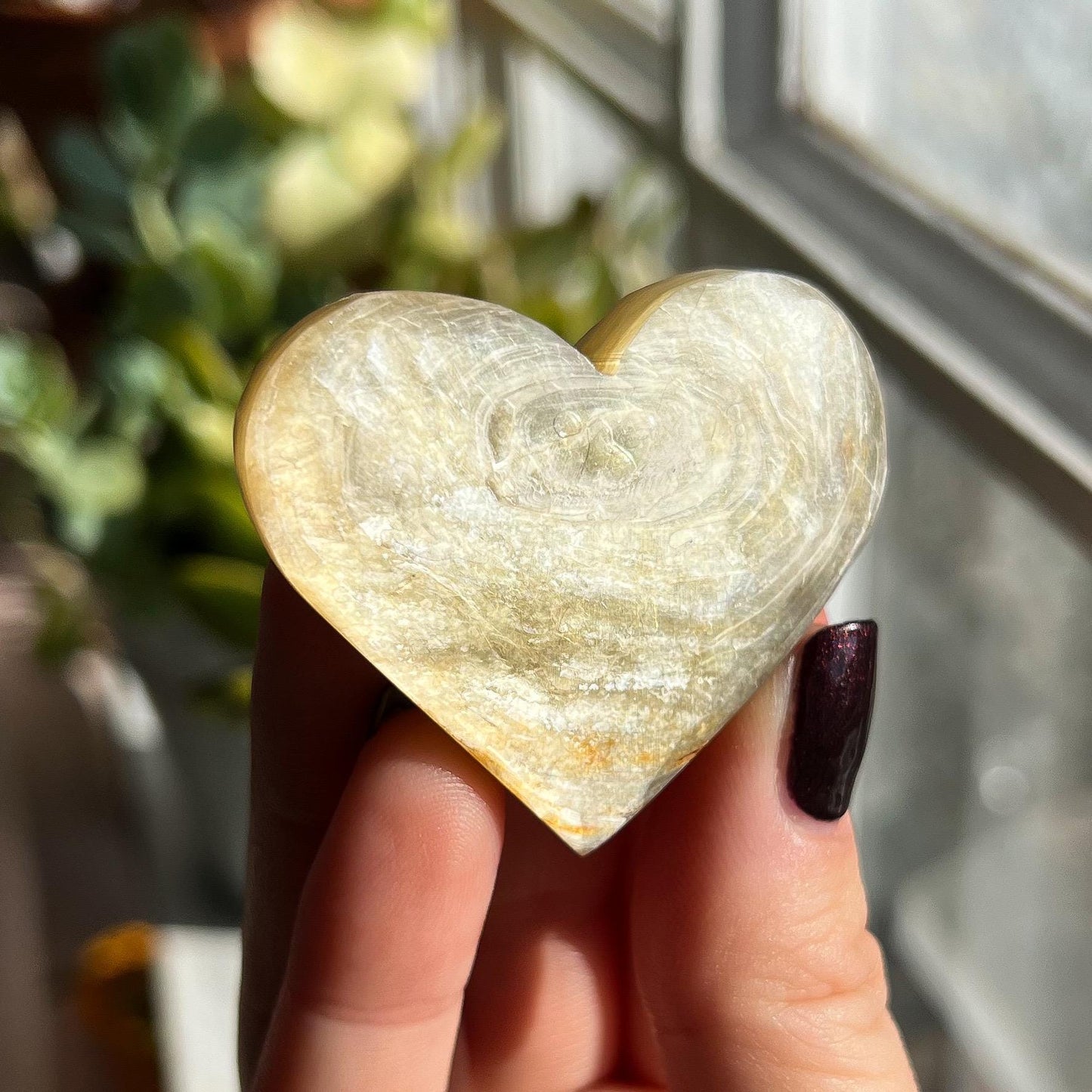 Yellow Muscovite Hearts