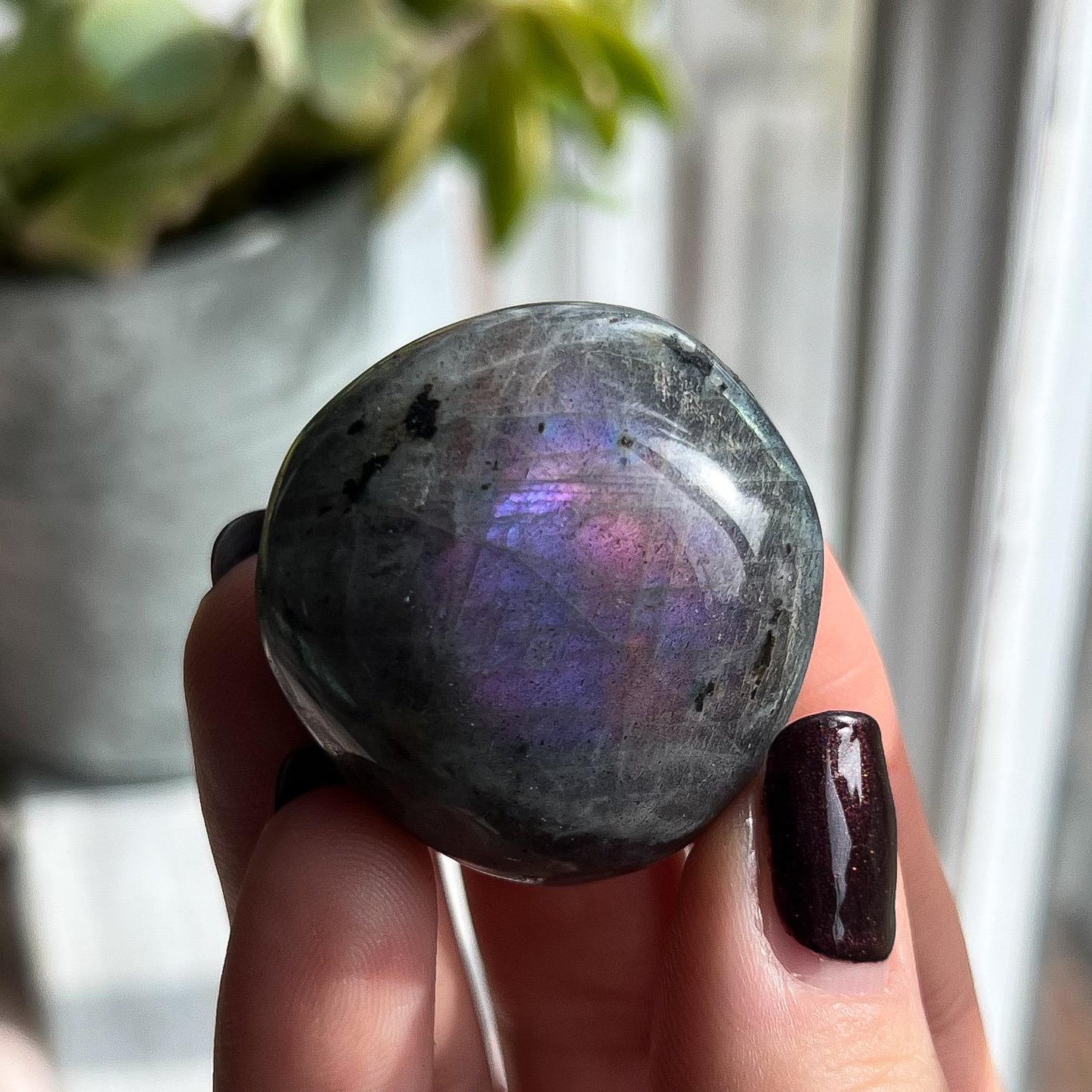 Purple Labradorite Pebble