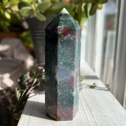 Ocean Jasper Chalcedony Tower