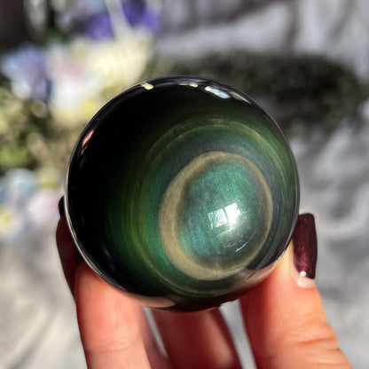 Rainbow Obsidian Sphere
