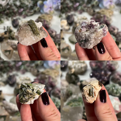 Tourmaline Lepidolite Quartz