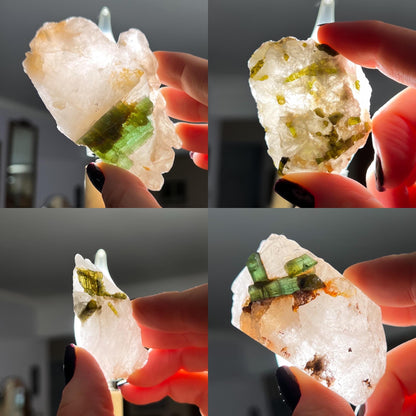 Tourmaline Lepidolite Quartz