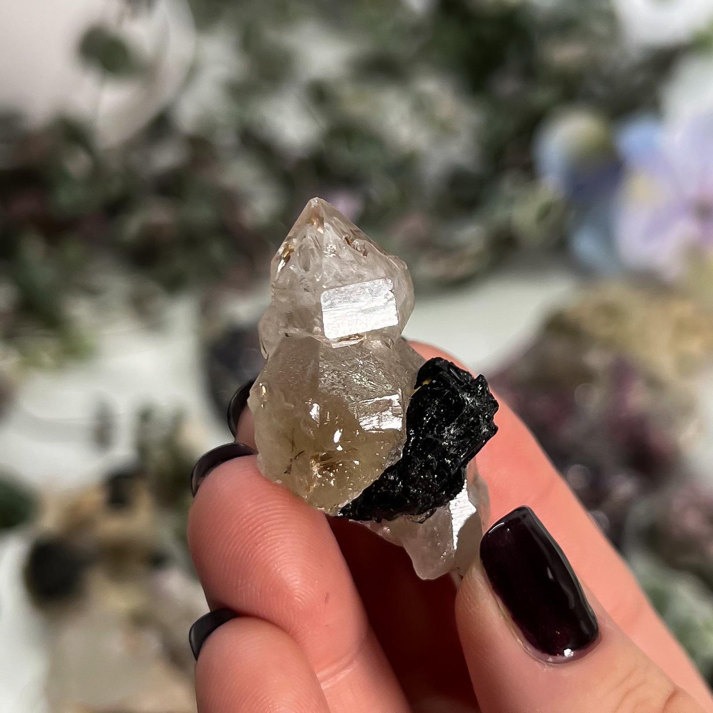 Tourmaline Lepidolite Quartz