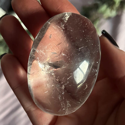 Clear Quartz Palm Stones