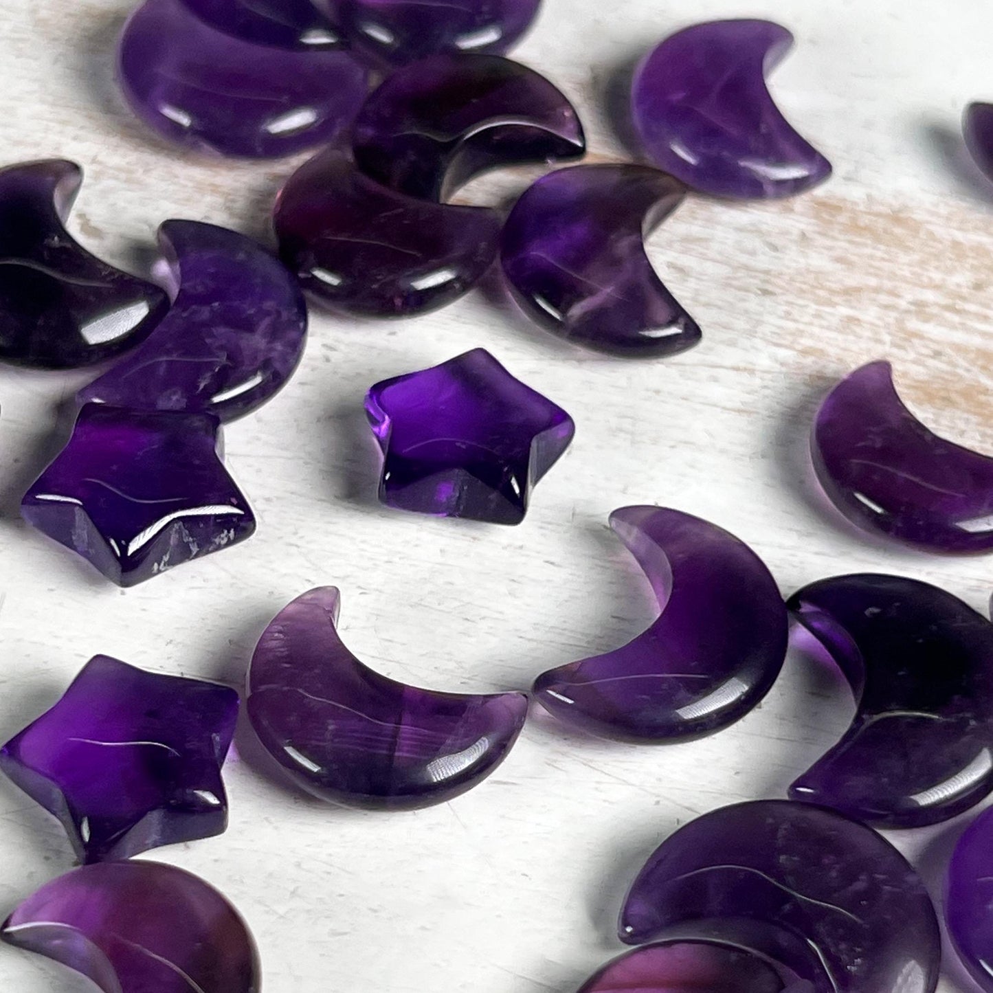 AAA Amethyst Moons and Stars