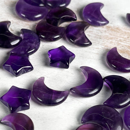 AAA Amethyst Moons and Stars