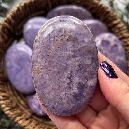 Lavender Jade Palm Stones