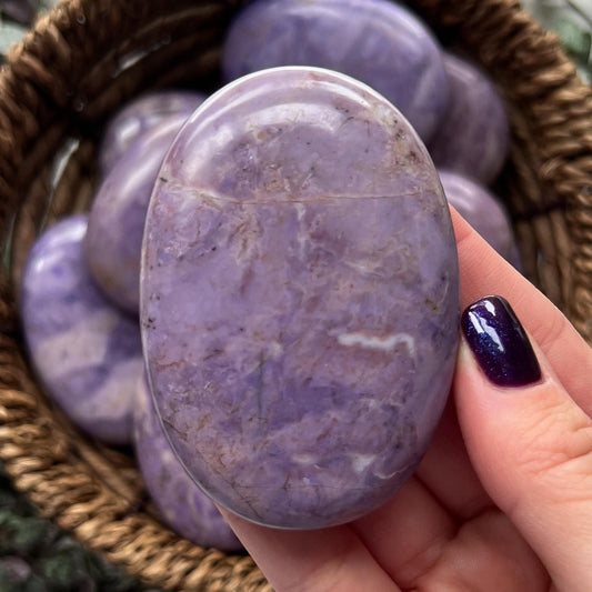 Lavender Jade Palm Stones