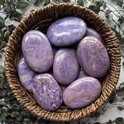 Lavender Jade Palm Stones