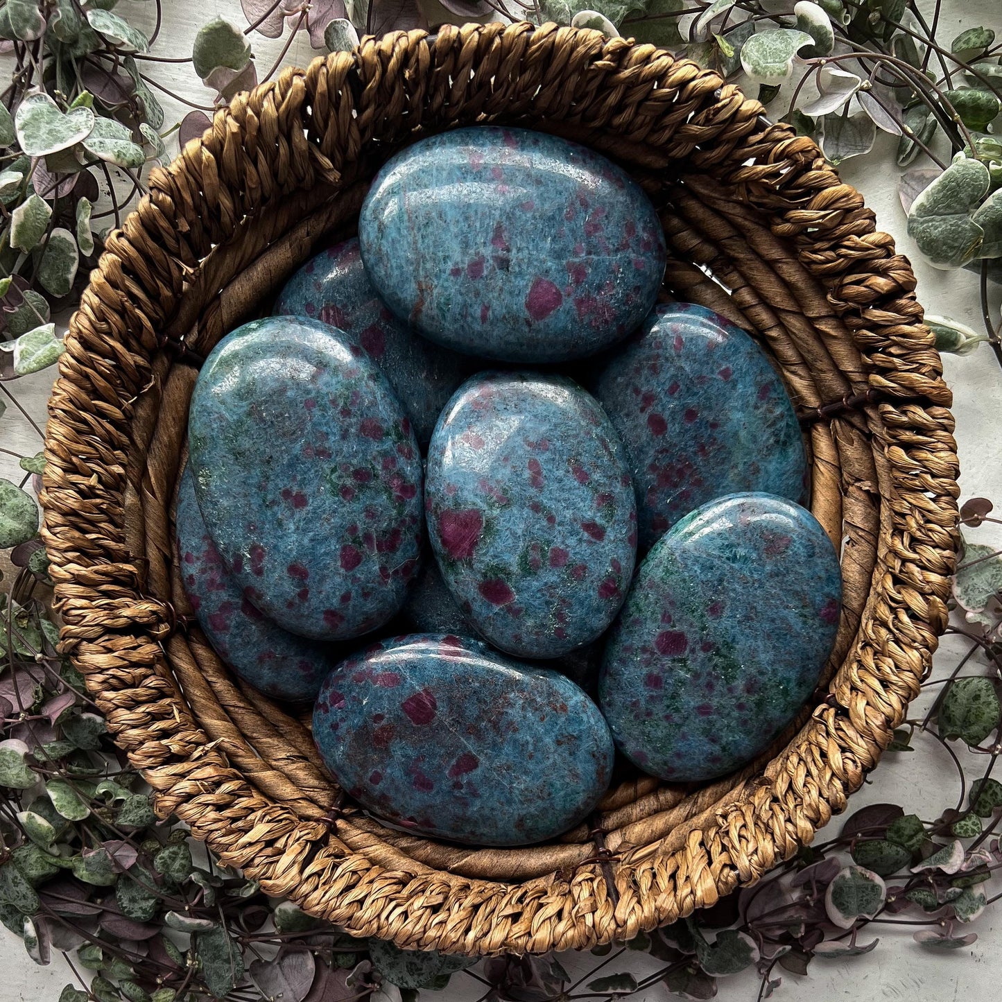 Ruby Kyanite Palm Stones