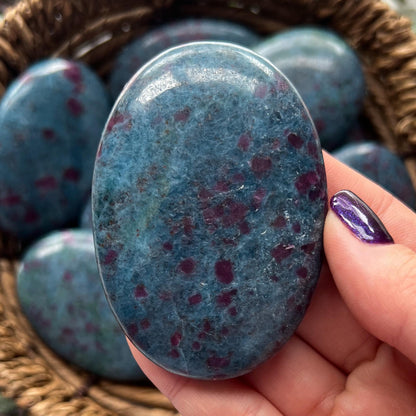 Ruby Kyanite Palm Stones