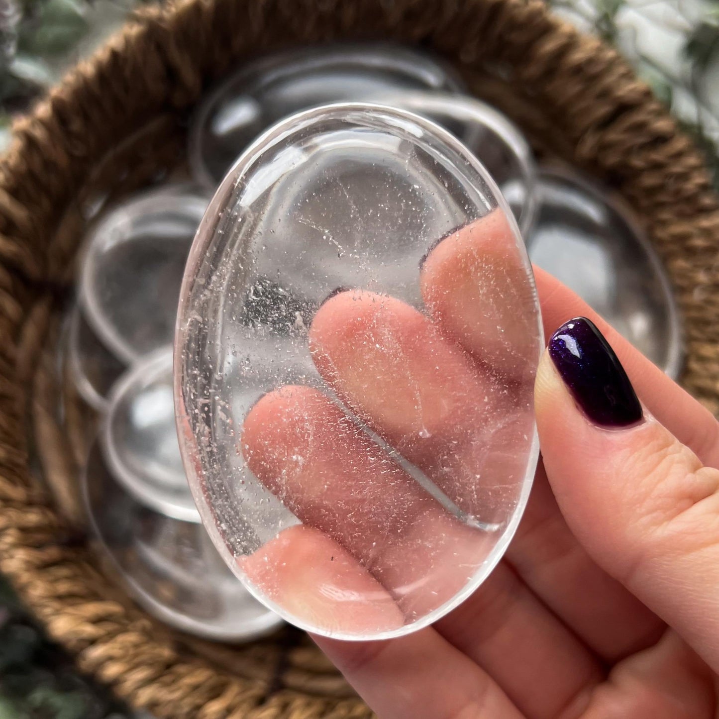 Himalayan Clear Quartz Palm Stone
