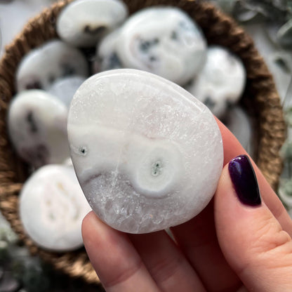 Solar Quartz Palm Stones