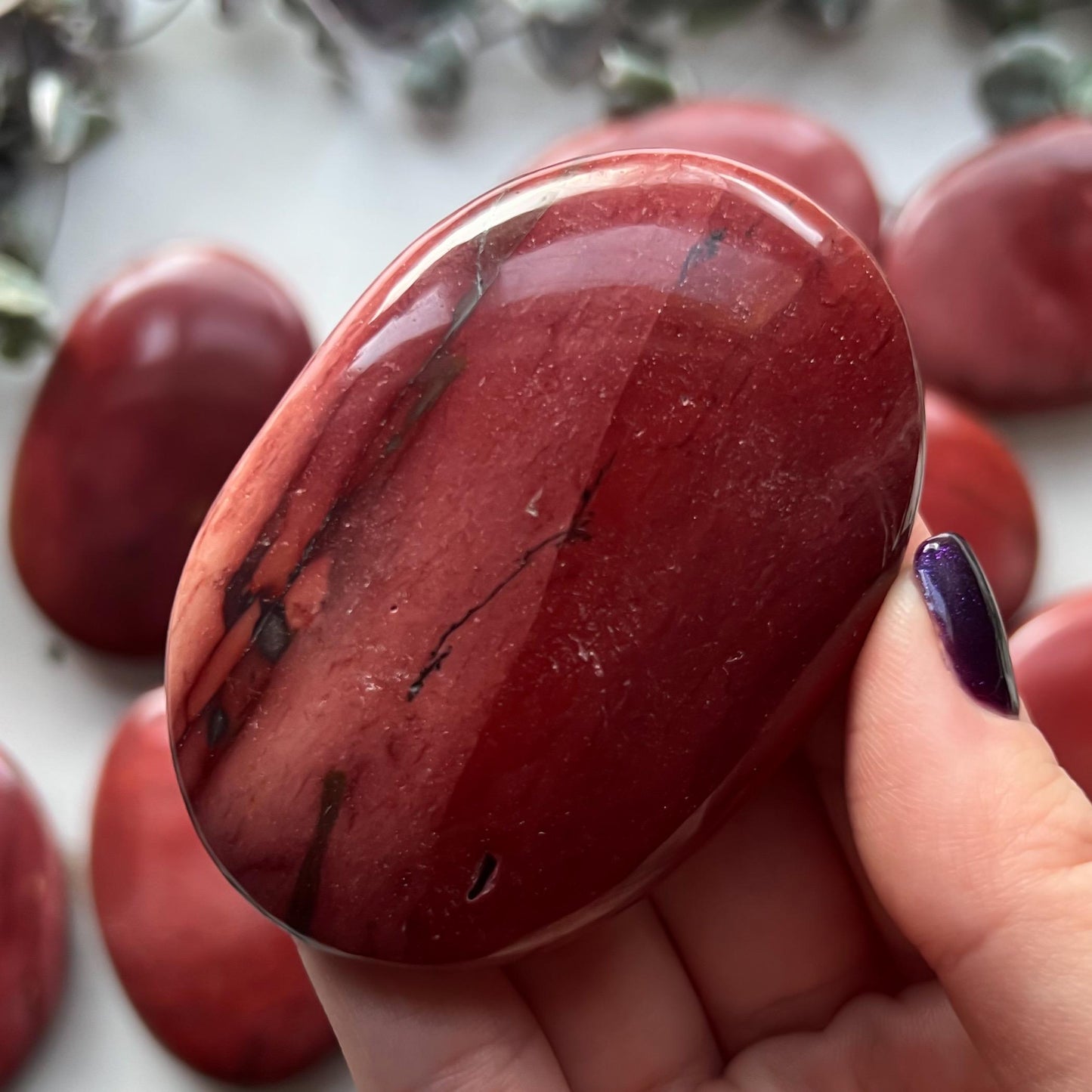Mookaite Jasper Palm Stone