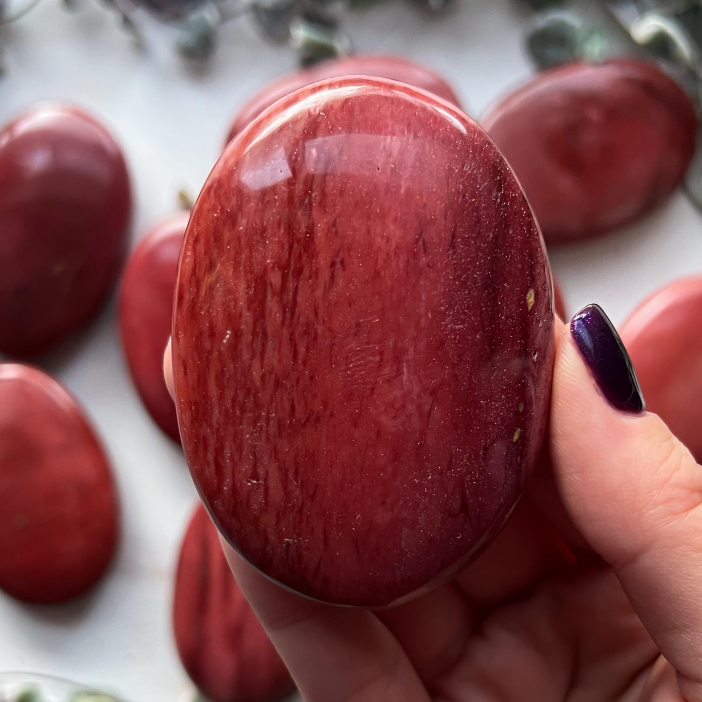 Mookaite Jasper Palm Stone