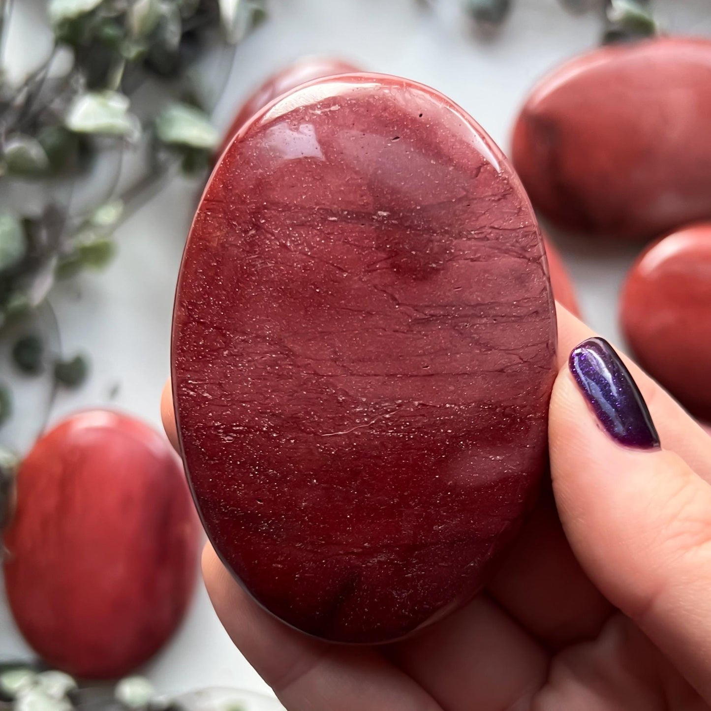 Mookaite Jasper Palm Stone