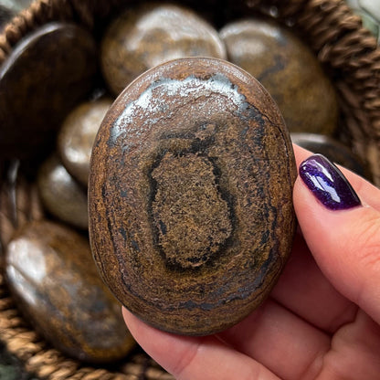 Bronzite Palm Stones