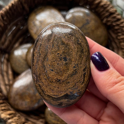 Bronzite Palm Stones
