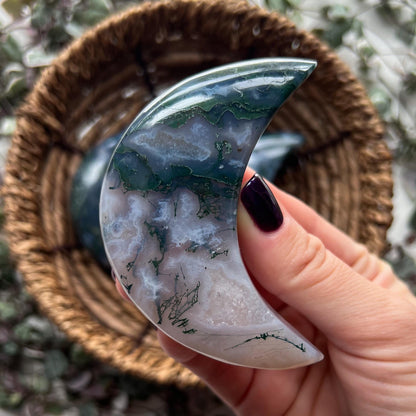 Moss Agate Moons