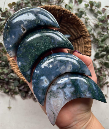 Moss Agate Moons