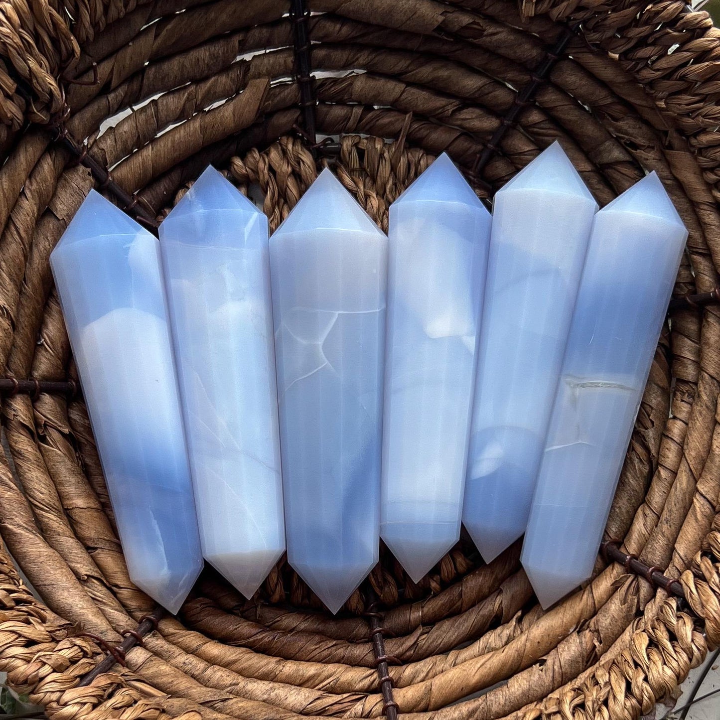 Blue Chalcedony Vogel