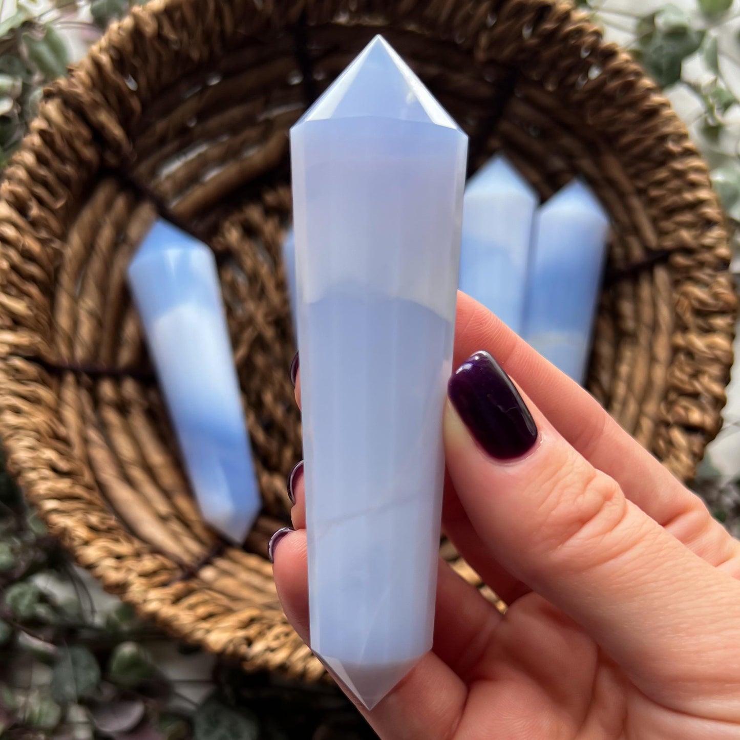 Blue Chalcedony Vogel