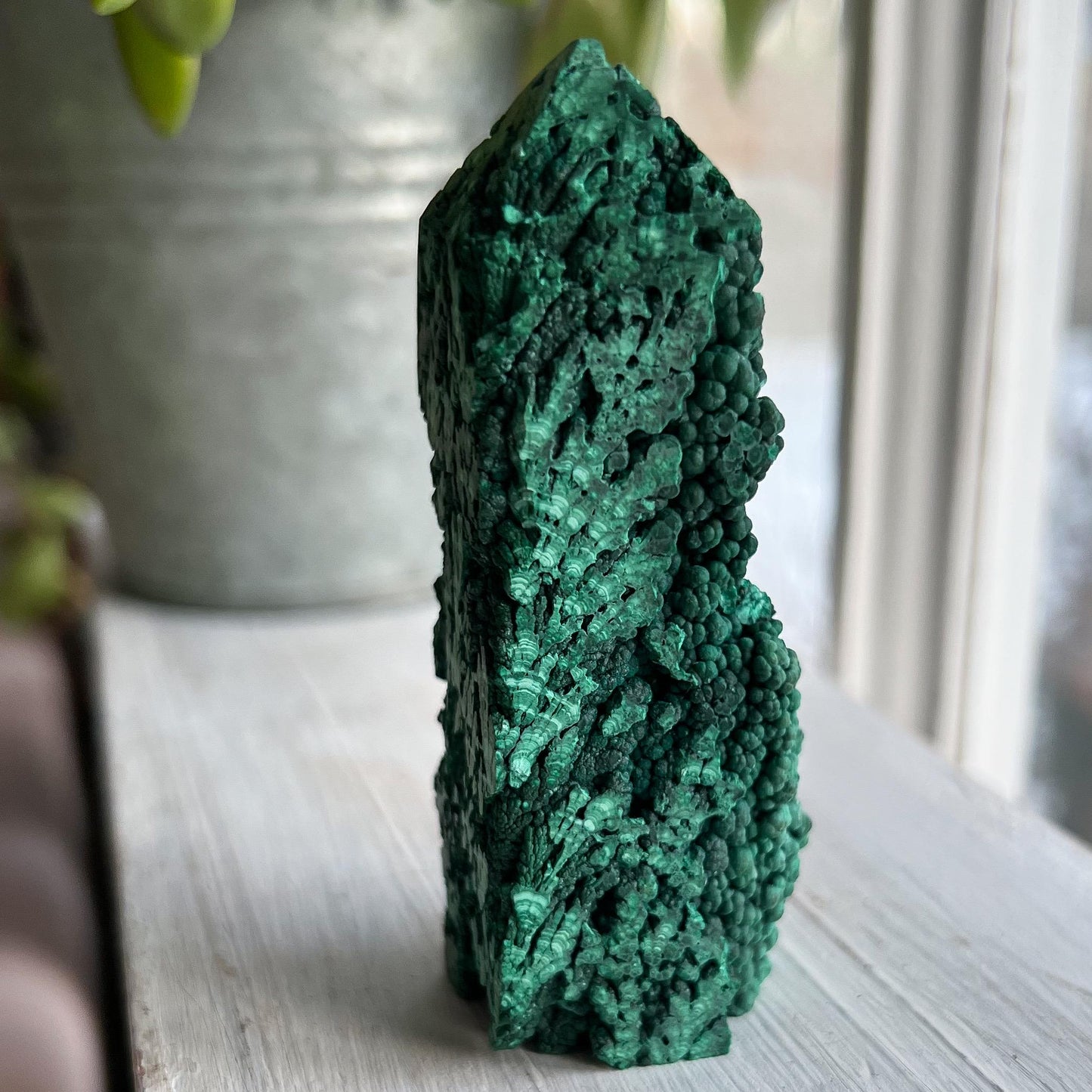 Botryoidal Malachite Tower