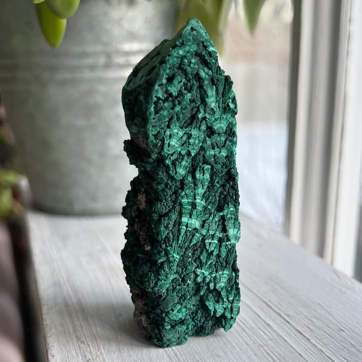 Botryoidal Malachite Tower