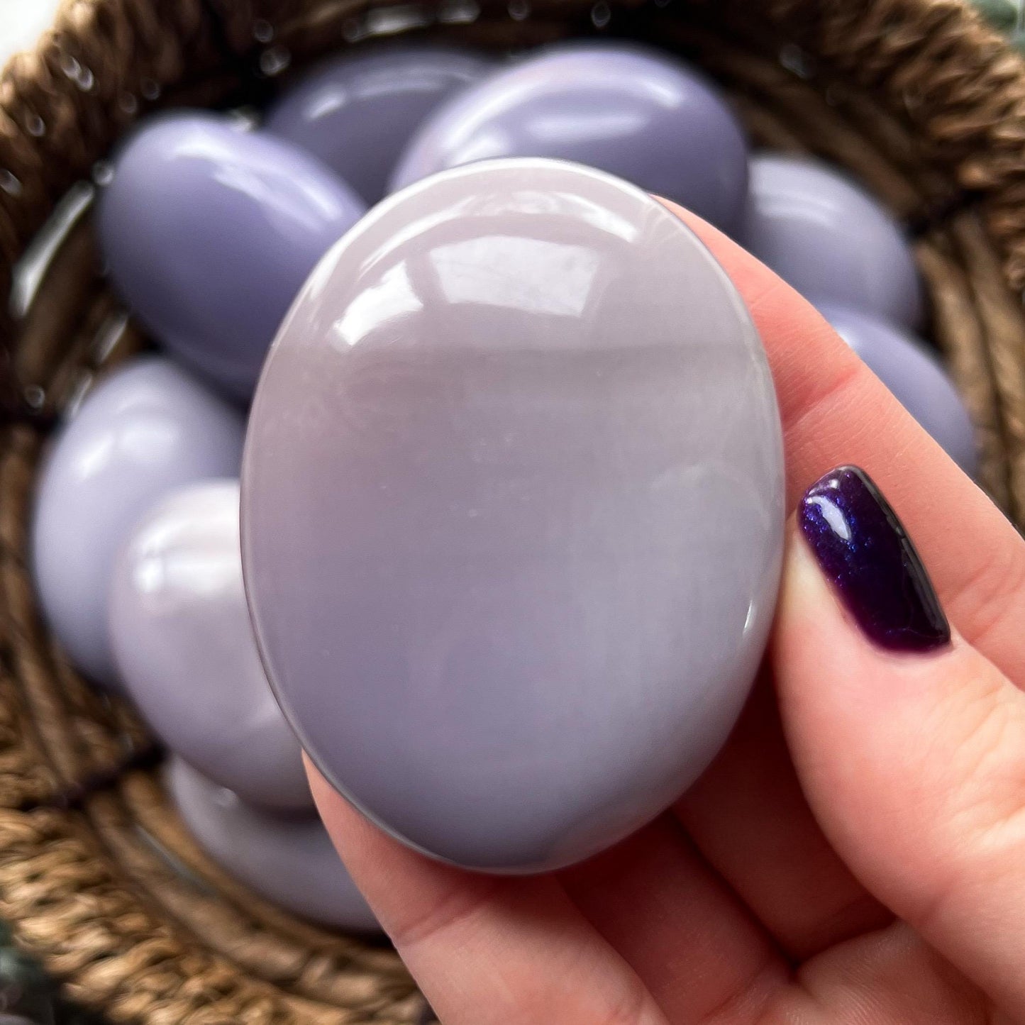 Yttrium Fluorite Palm Stone